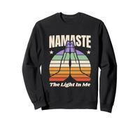 Namaste La Luz En Mí Retro Yoga Meditación Sudadera