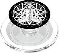 Namaste Lotus Chakras Amantes del Yoga PopSockets PopGrip para MagSafe