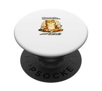 Namaste o café Divertido Gato Yoga Humor PopSockets PopGrip Adhesivo