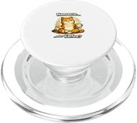 Namaste o café Divertido Gato Yoga Humor PopSockets PopGrip para MagSafe