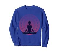 Namaste - Ropa de Yoga o meditación Sudadera, Unisex para Adultos, Azul Real, XXL
