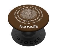 Namaste We Are One Meditación Yoga Refranes PopSockets PopGrip Adhesivo