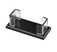 Name Card Display Stand, Business Card Holder, Clear Acrylic Organizer, Sleek Modern Design, Ideal para Comercio Shows Meetings Receptions Seminars Conferences Desk, 4,53 pulgadas