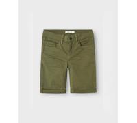 name it Bermuda de niño con cintura ajustable. Verde militar 10 Años