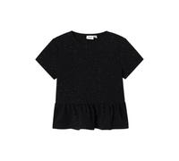 NAME IT Blusa de Manga Larga para niña Regular Fit, Negro, 134-140