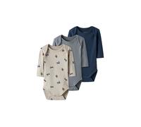 NAME IT Body de bebé, paquete de 3 NBMBODY beige | 56