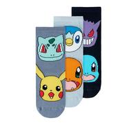 NAME IT Nmmnoris Pokemon 3P Sock Sky, Azul Marino, 31-33 (Pack de 3) para Niños