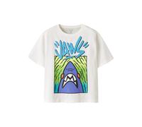 NAME IT Camiseta 'Jaws' azul / azul cielo / verde claro / blanco 146-152 azul / azul cielo / verde claro / blanco