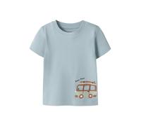 NAME IT Camiseta 'NBMJANICK' azul paloma / chocolate / verde pastel / negro 86 azul paloma / chocolate / verde pastel / negro