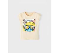 name it Camiseta niña licencia Pitufos. Natural 2 Años