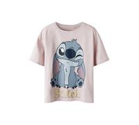 NAME IT Camiseta 'NKFakun Stitch' marino / azul ahumado / oro / lila 146-152 EUR