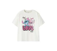 NAME IT Camiseta 'NKFDYMIR STITCH' azul claro / lila / rosa / blanco 122-128 EUR