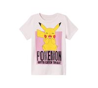 NAME IT Camiseta 'NKFJumma Pokemon' amarillo / rosa / rosa claro / negro 104 amarillo / rosa / rosa claro / negro