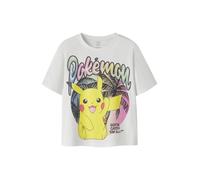 NAME IT Camiseta 'NKFMuba Pokemon' amarillo / rosa / negro / blanco natural 122-128 amarillo / rosa / negro / blanco natural