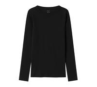 NAME IT NKFNAKAL LS Short Top Noos, Camisa Manga Larga Niñas, Black,