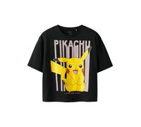NAME IT Camiseta 'NKFNisa Pokemon' amarillo / lila pastel / granadina / negro 122-128 amarillo / lila pastel / granadina / negro