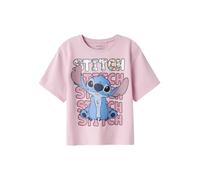 NAME IT Camiseta 'NKFNyri Stitch' azul claro / altrosa / rosa claro / plata 146-152 azul claro / altrosa / rosa claro / plata