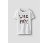 Camiseta Name It Nkfvanaya Ss Noos Infantil Bright White 9 - 10 AÑOS