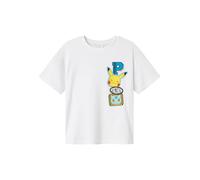 NAME IT Camiseta 'NKMJeno Pokemon' azul / amarillo / verde / blanco 158-164 azul / amarillo / verde / blanco
