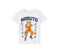 NAME IT Camiseta 'NKMMacar Naruto' azul / amarillo / naranja / blanco, Talla 134-140