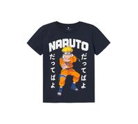 NAME IT Camiseta 'NKMMacar Naruto' marino / zafiro / naranja / blanco, Talla 122-128