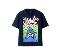 NAME IT Camiseta 'NKMMateo Jaws' azul real / azul oscuro / verde claro / blanco 122-128 azul real / azul oscuro / verde claro / blanco