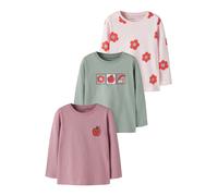NAME IT Camiseta 'NMFNIA' verde / malva / rojo / blanco 116 EUR