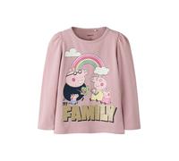 NAME IT Camiseta 'NMFNora Peppa' oro / malva / rosa / blanco 104 oro / malva / rosa / blanco