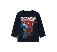 NAME IT Camiseta 'NMMJuice Spider' navy / marrón oscuro / rojo / blanco 104 EUR