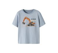 NAME IT Camiseta 'NMMVOTO' azul claro / naranja oscuro / negro 116 azul claro / naranja oscuro / negro