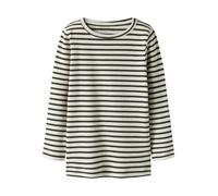 NAME IT Camiseta 'NMNBANI' marrón oscuro / offwhite 80 marrón oscuro / offwhite