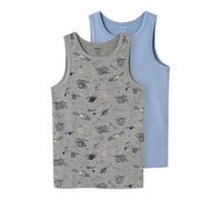 NAME IT Nkmtank Top 2P Grey Space Noos, Gris, Numeric_158 para Niños