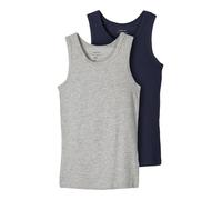 NAME IT Camiseta térmica azul / gris moteado 122-128 azul / gris moteado