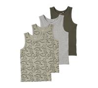 NAME IT Camiseta térmica gris moteado / pino / verde pastel 116 EUR