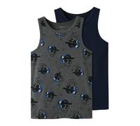 NAME IT Camiseta térmica 'NKMTANK' azul / navy / gris oscuro / blanco 86 azul / navy / gris oscuro / blanco