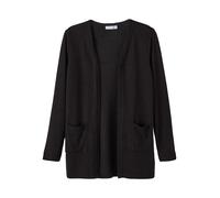 NAME IT NKFVICTI LS Knit Card L Noos Suéter cárdigan, Black, 110 para Niñas