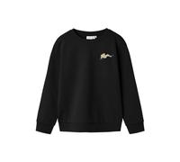 NAME IT Chico Sudadera Algodón Orgánico, Negro, 122-128