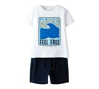 NAME IT Conjunto 'Jarry' azul noche / azul pastel / blanco 92 EUR