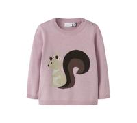 NAME IT Jersey 'NBFSOURCE' chocolate / verde pastel / lila / negro 86 chocolate / verde pastel / lila / negro