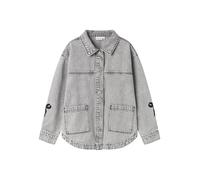 Name it kids Nkfgloria Dnm Emb Jacket 7511-Za T, Denim Light Grey, Numeric_128 para Niñas