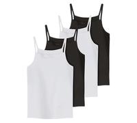 Name it kids Nkfstrap Top 4P Black White Solid, Negro, Numeric_92 para Niñas