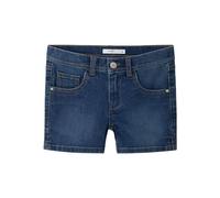 Name it kids Pantalones Cortos Nkfsalli Slim DNM para niña 3398-Ic TB, Dark Azul Denim, 116