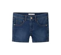 Name it kids Pantalones Cortos Nkfsalli Slim DNM para niña 3398-Ic TB, Dark Azul Denim, 128
