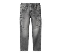 NAME IT Kids Pantalones Vaqueros Cargo Nkmsilas Tap 6650-Az Noos, Medium Grey Denim, 164