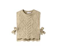 NAME IT Knit Vest Nmflea-Chaleco de Punto, Beige, 92 para Niñas