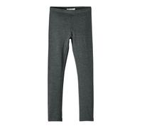 NAME IT Nkfdavina Solid Swe Legging BRU N Noos Leggings, Gris Oscuro, 4 años para Niñas