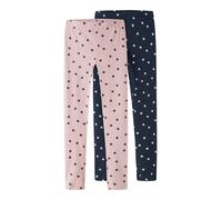 NAME IT Leggings 'NKFVIVIAN' marino / berenjena / ciruela / plata 164 marino / berenjena / ciruela / plata