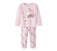 Name it mini Nmfdyris Peppa LS Nightset Noos Cplg para niña, Winsome Orchid, 98-104