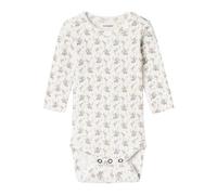 NAME IT NBFGAGO LS Slim Body Lil Noos, Body de Manga Larga bebita, Coconut Milk,