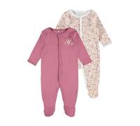 name it Nbfnightsuit 2P W/F Flower Mamelucos para bebés y niños pequeños, Rose Wine, 50